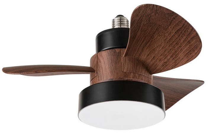Ventilatore in ABS con luce LED 3 pale Ø36cm con attacco E27